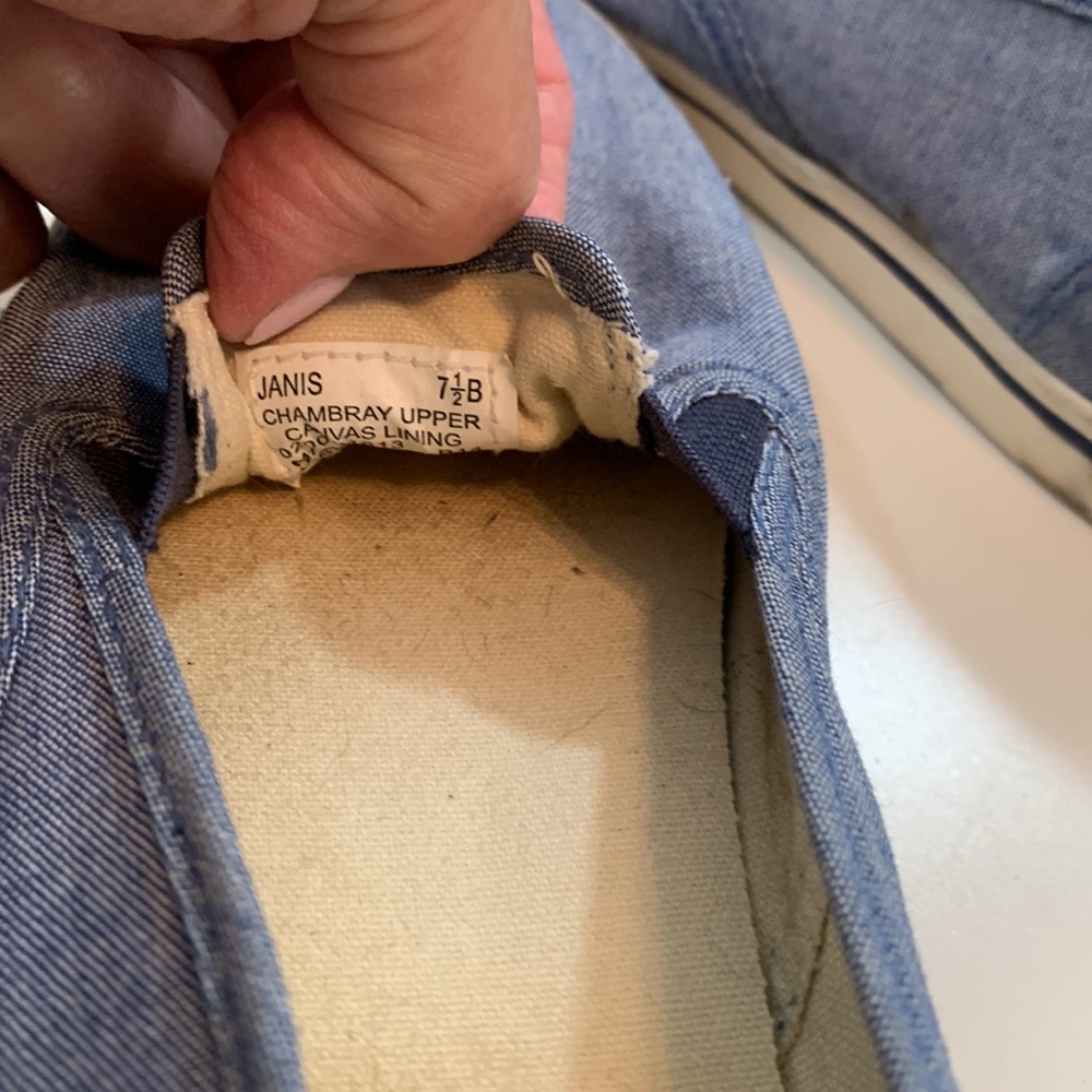 Lauren Ralph Lauren Janis Denim Slip On Sneakers - Picture 8 of 8